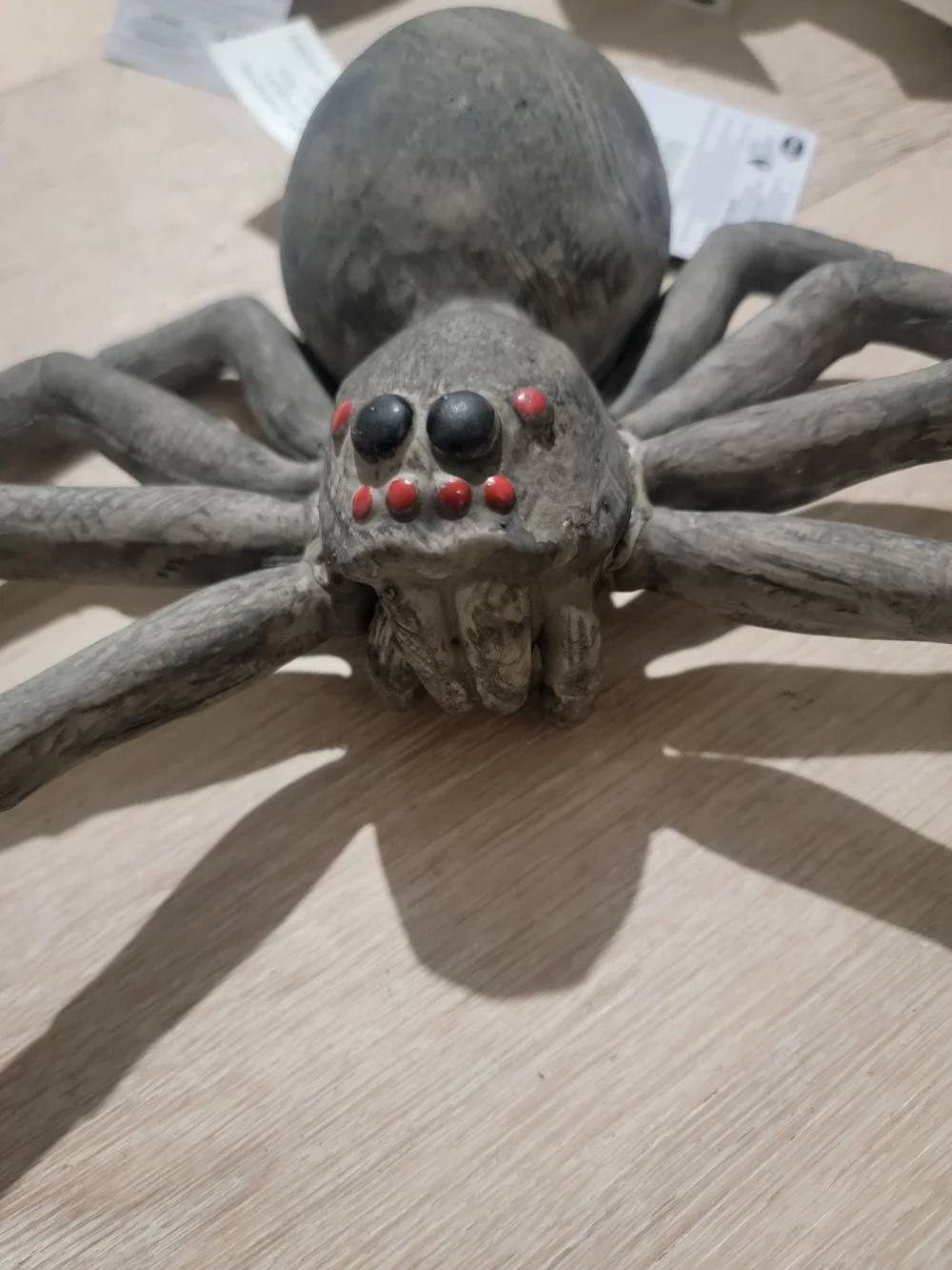 Decorative Grey Spider Accent - Halloween Home Wall Decor